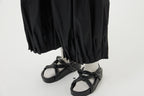 Black Balloon Midi Skirt with Pockets 1332