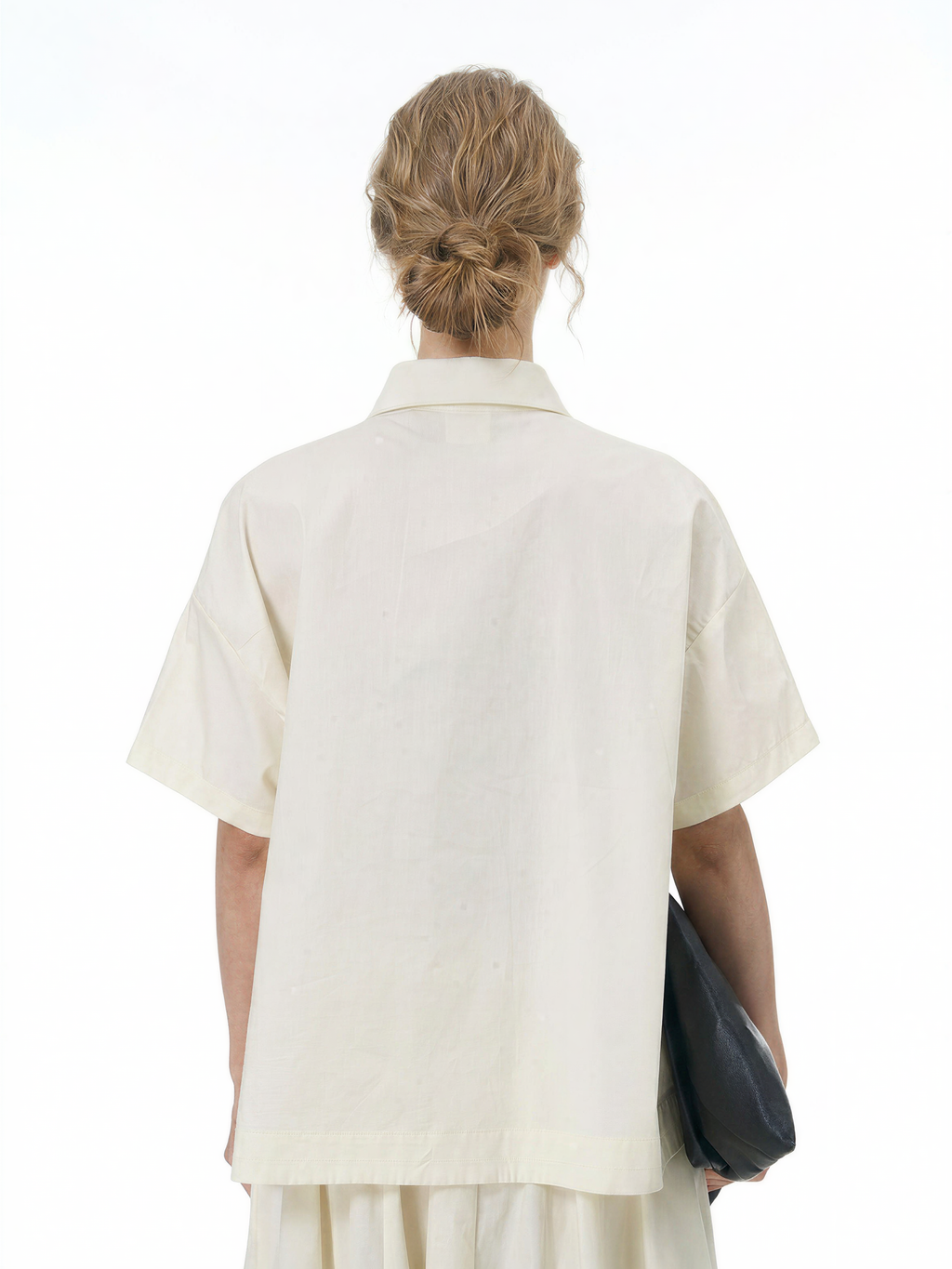 Oversized Cape Short Sleeve Shirt 31862