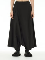 Wide Leg Drop Crotch Harem Pants with Pockets 5206