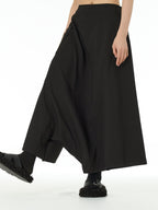 Wide Leg Drop Crotch Harem Pants with Pockets 5206