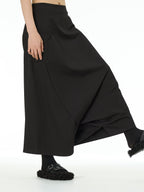 Wide Leg Drop Crotch Harem Pants with Pockets 5206