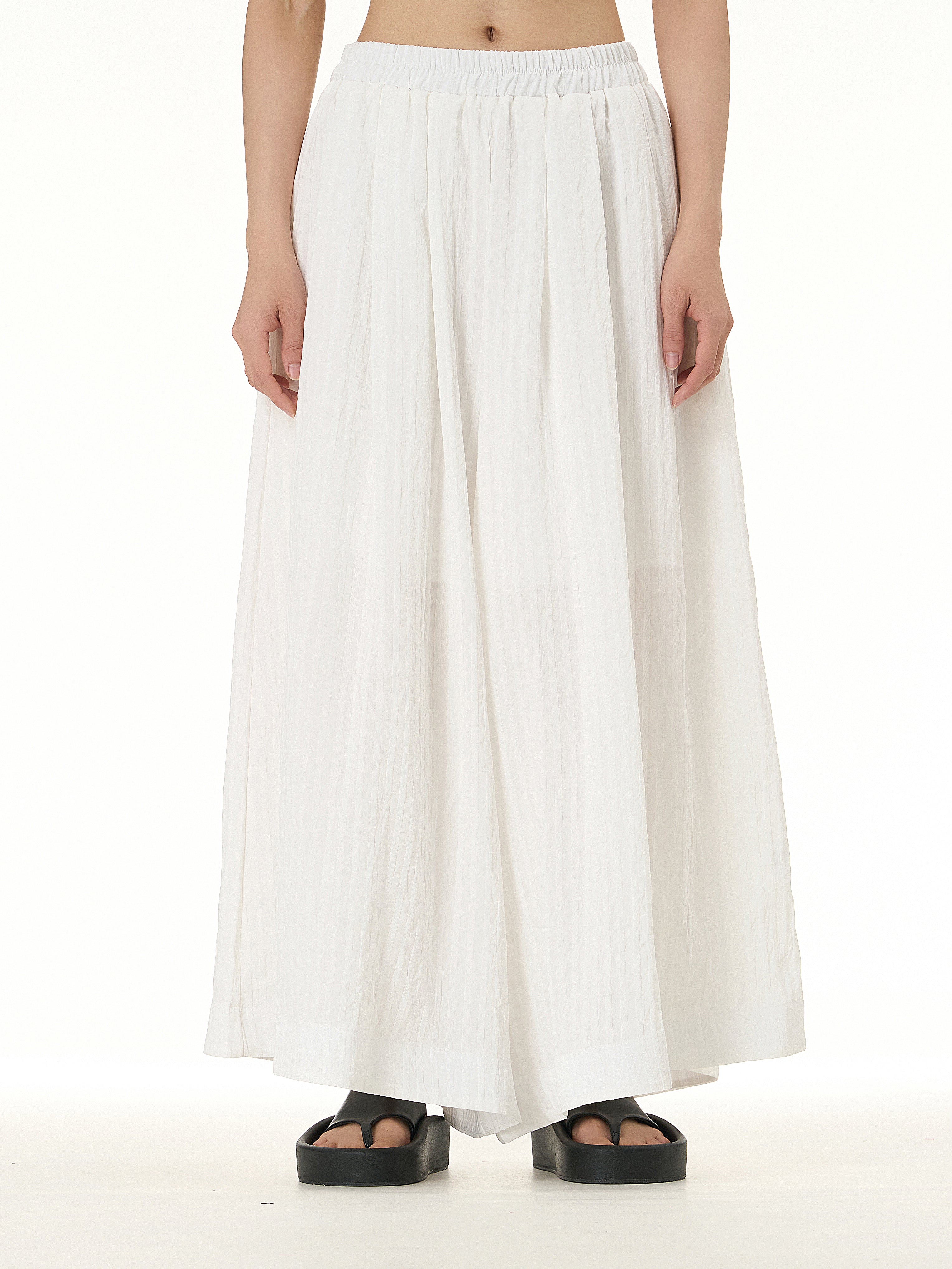 Pleated Wide Leg Palazzo Pants 11155