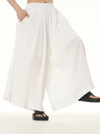 Pleated Wide Leg Palazzo Pants 11155