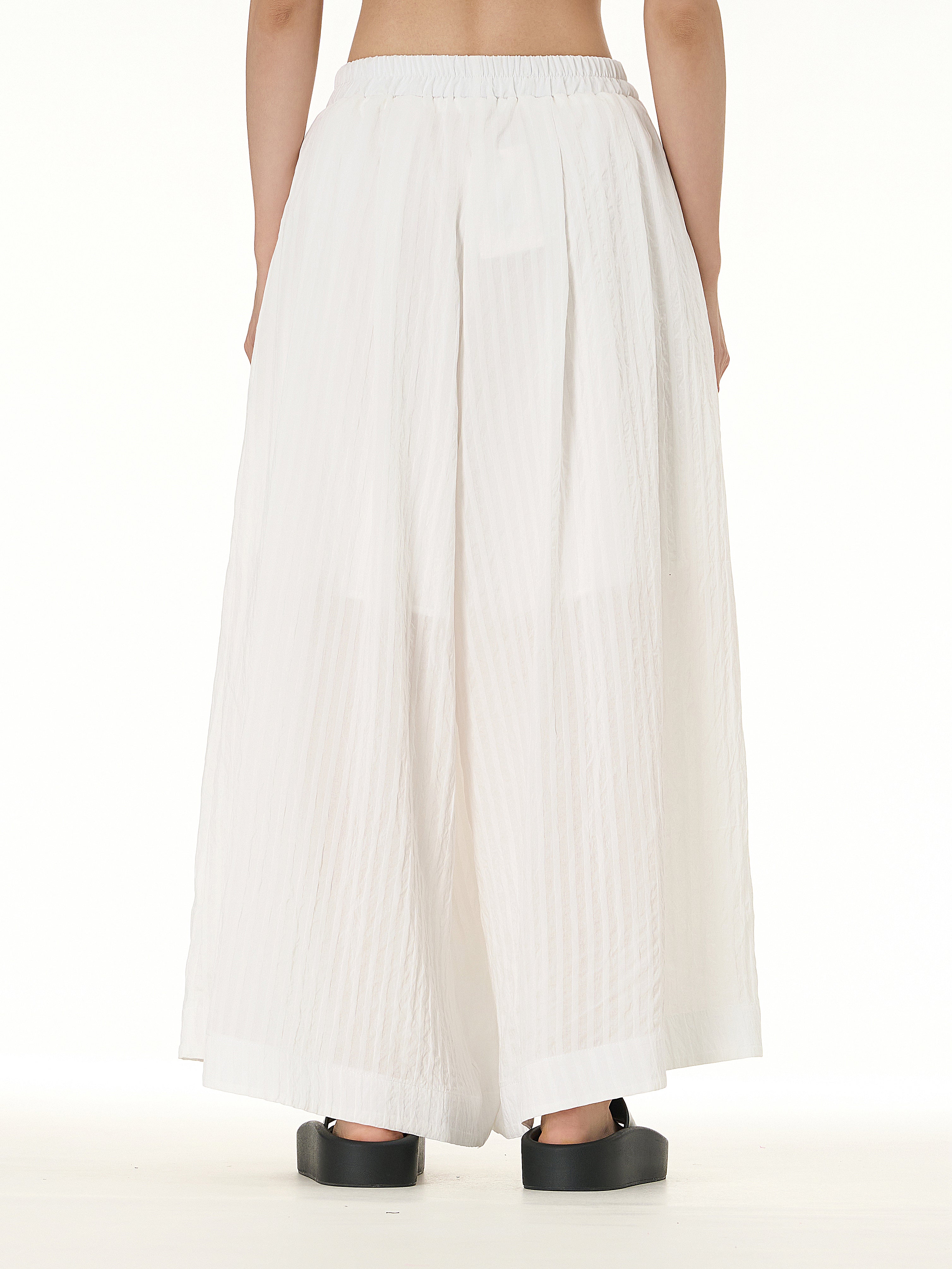 Pleated Wide Leg Palazzo Pants 11155