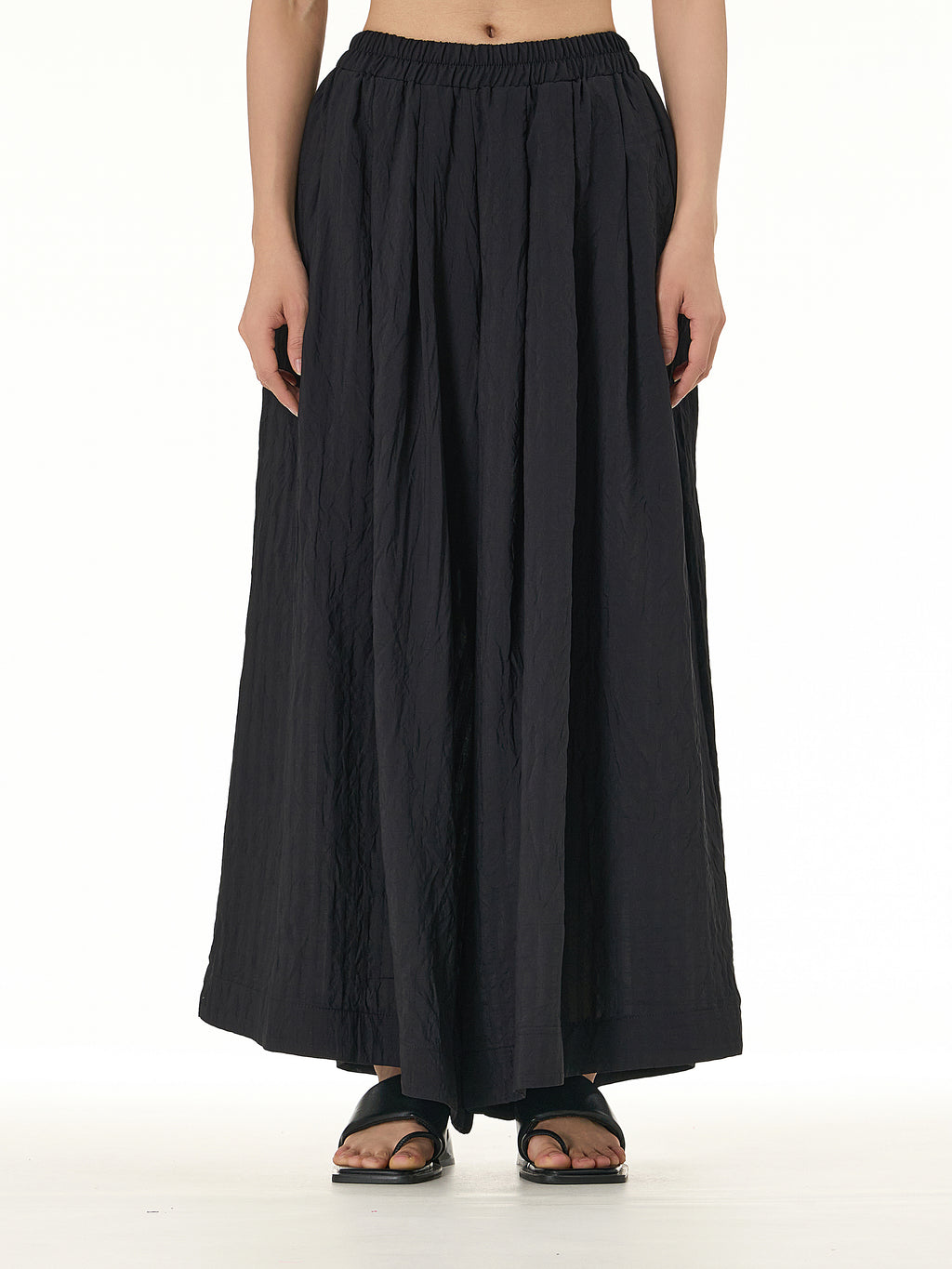 Pleated Wide Leg Palazzo Pants 11155