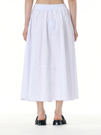 Rose Applique A-Line Midi Skirt 31668