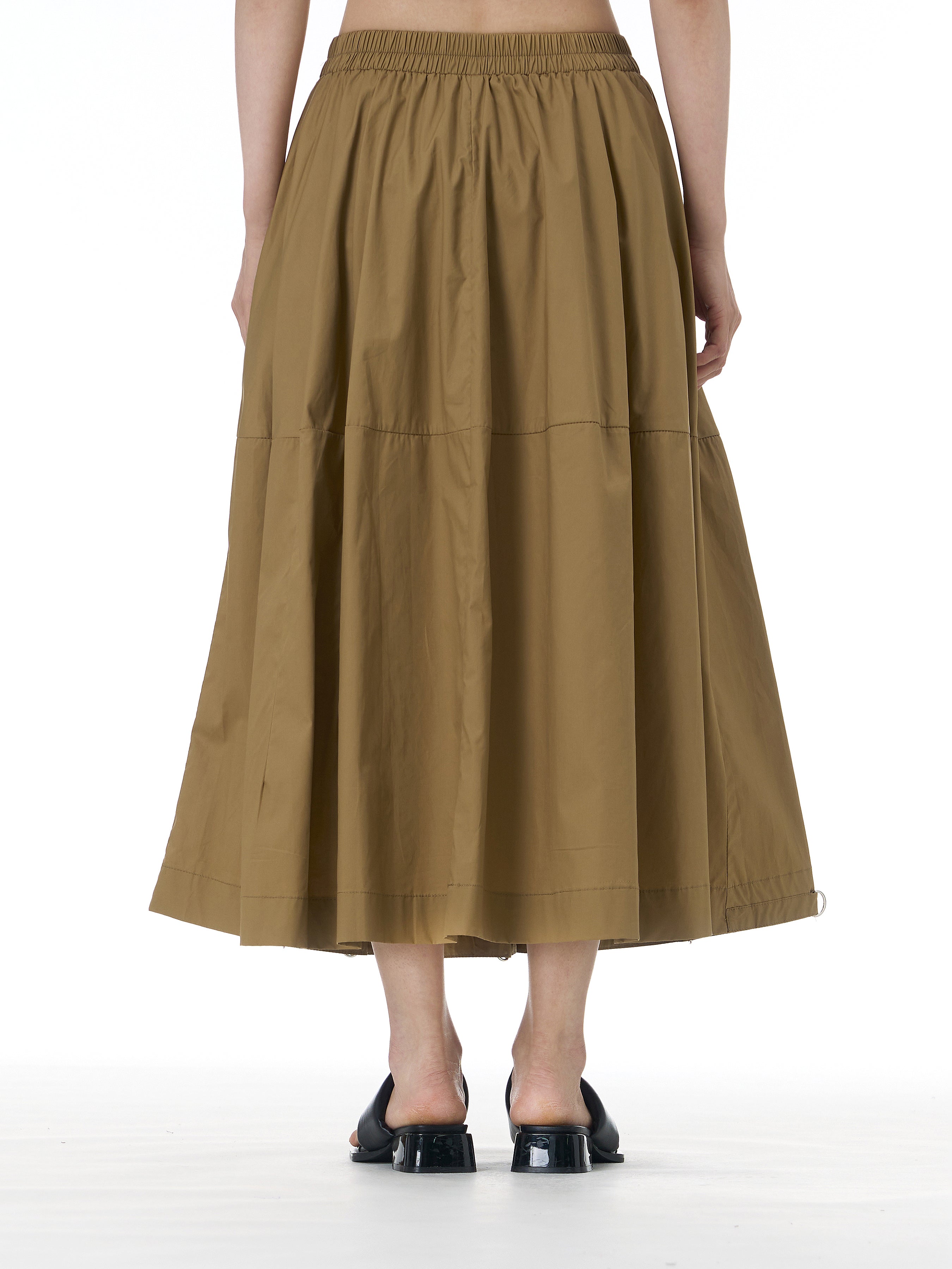 D-Ring Hem Full A-Line Maxi Skirt 31863