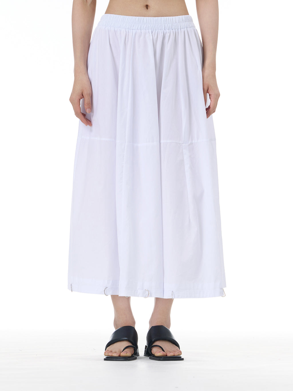 D-Ring Hem Full A-Line Maxi Skirt 31863
