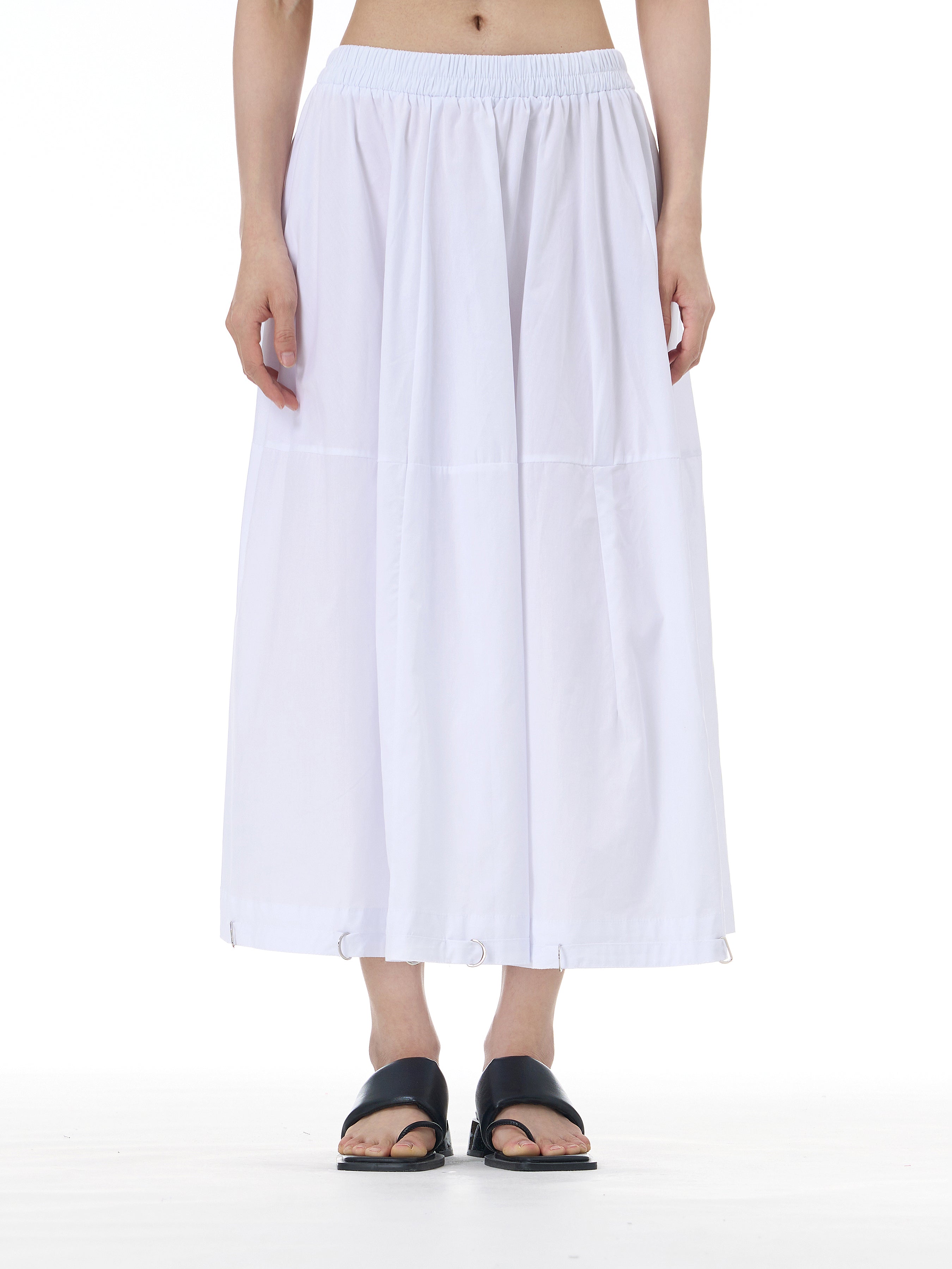 D-Ring Hem Full A-Line Maxi Skirt 31863