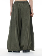 Washed Cargo Wide Leg Jogger Pants 68980