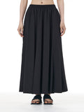 Pleated Full A-Line Maxi Skirt 68515