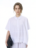 Oversized Cape Short Sleeve Shirt 31862
