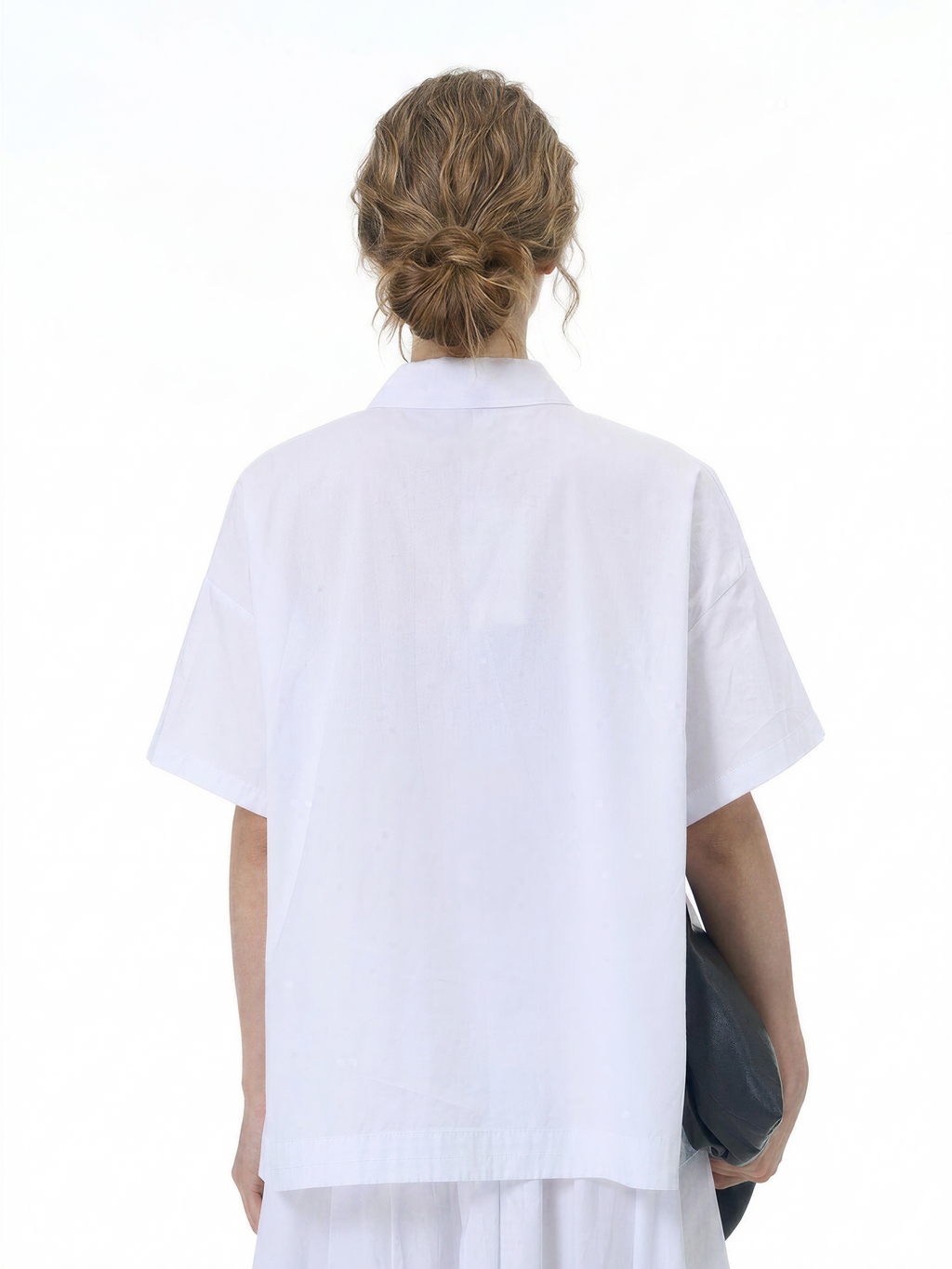 Oversized Cape Short Sleeve Shirt 31862
